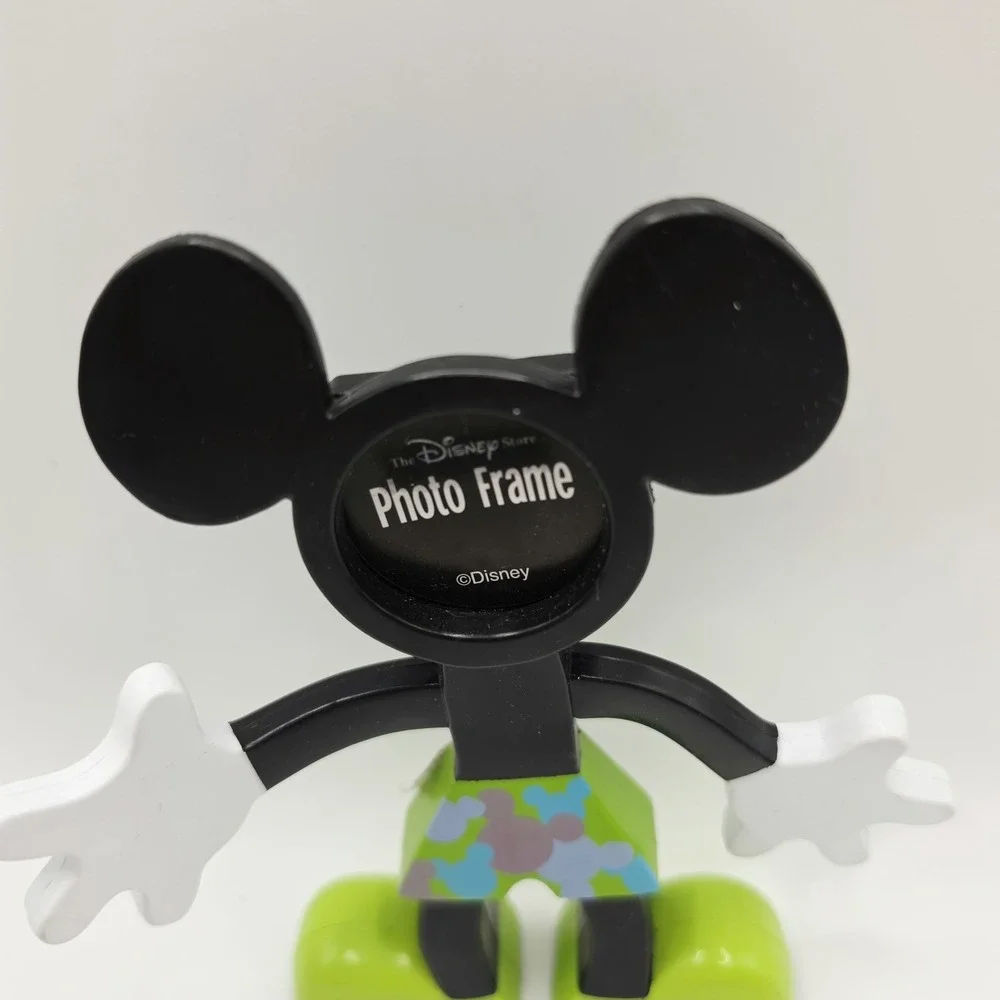 Disney World Mickey & Minnie Pop Art Head Frames Movable Arms Couples Photo